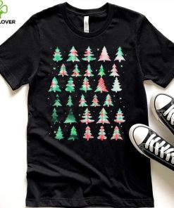 Festive Christmas Trees Patterns Mash Up Shirt