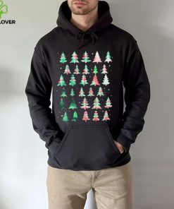 Festive Christmas Trees Patterns Mash Up Shirt