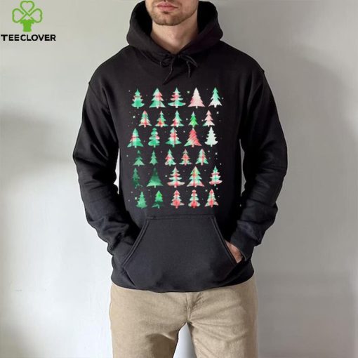 Festive Christmas Trees Patterns Mash Up Shirt