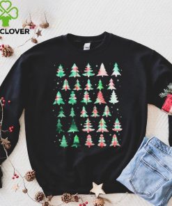 Festive Christmas Trees Patterns Mash Up Shirt