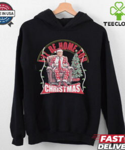 Festive Funny Trump I’ll Be Home For Christmas Shirt