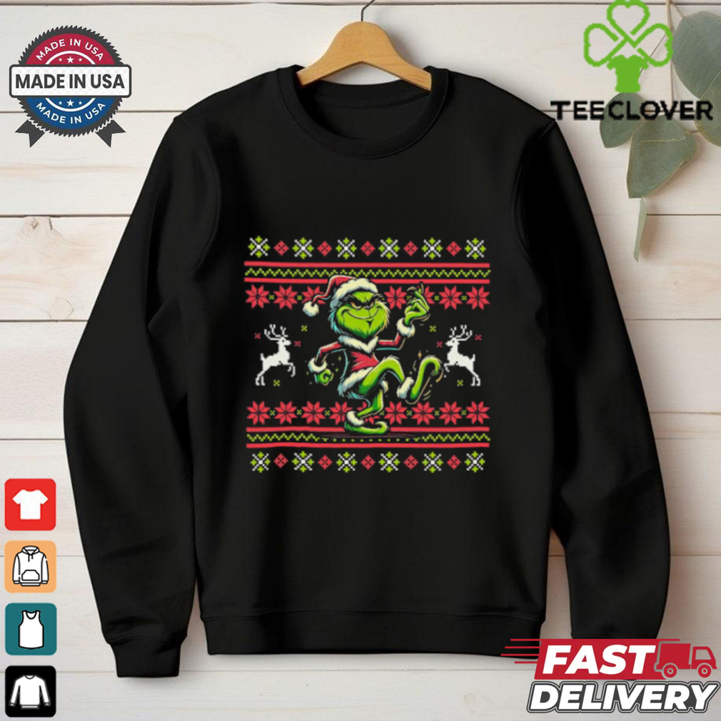 Festive Grinch Dance Moves Ugly Christmas T Shirt Festive Grinch Dance Moves Ugly Christmas T Shirt