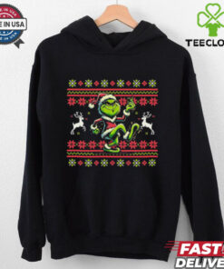 Festive Grinch Dance Moves Ugly Christmas T Shirt
