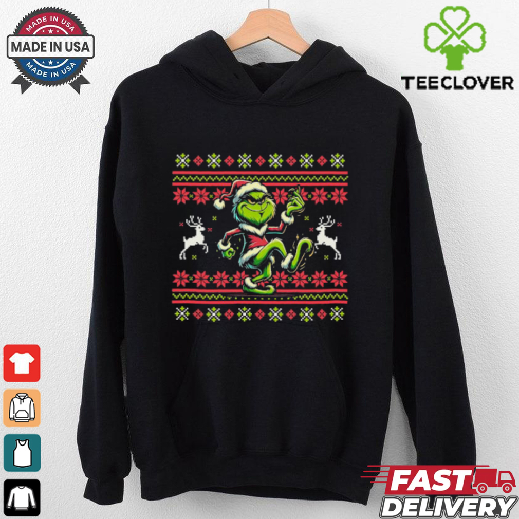 Festive Grinch Dance Moves Ugly Christmas T Shirt Festive Grinch Dance Moves Ugly Christmas T Shirt