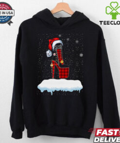 Festive High Heel Christmas Plaid Holiday Shirt