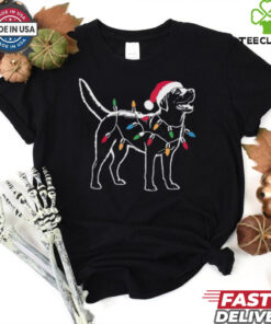 Festive Labrador Dog Christmas Gift T Shirt