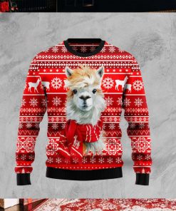 Festive Llama Xmas Christmas Ugly Christmas Sweater