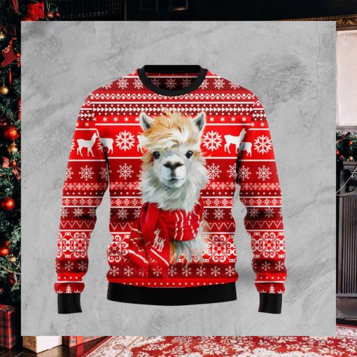 Festive Llama Xmas Christmas Ugly Christmas Sweater