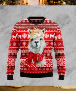 Festive Llama Xmas Christmas Ugly Christmas Sweater