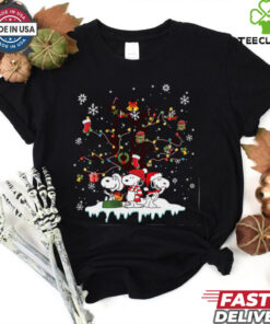 Festive Snoopy Christmas Tree T Shirt