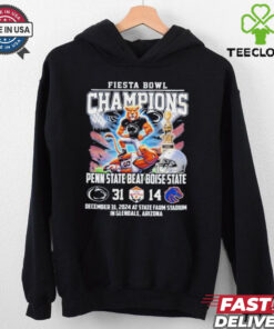 Fiesta Bowl Champions Penn State Nittany Lions Beat Boise State Broncos Mascot 2024 T Shirts Fan Favorite