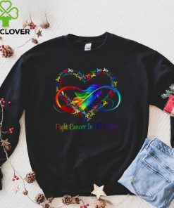 Fight Cancer In All Colors Heart Shirt