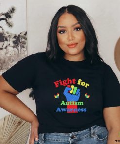 Fight For hearts Autism Awareness Autism Awareness hand up shirt