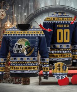 Fighting Irish Christmas Custom Name Knitted Ugly Christmas Sweater