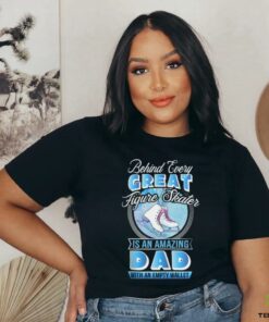 Figure Skating Dad Proud Ice Skater Father Supporter Skate Shirt