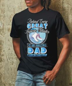 Figure Skating Dad Proud Ice Skater Father Supporter Skate Shirt