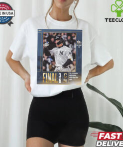 Final Cleveland Guardians 3 6 New York Yankees Top Performer Aaron Judge MLB 2024 ALCS Poster t shirt