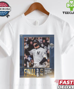 Final Cleveland Guardians 3 6 New York Yankees Top Performer Aaron Judge MLB 2024 ALCS Poster t hoodie, sweater, longsleeve, shirt v-neck, t-shirt