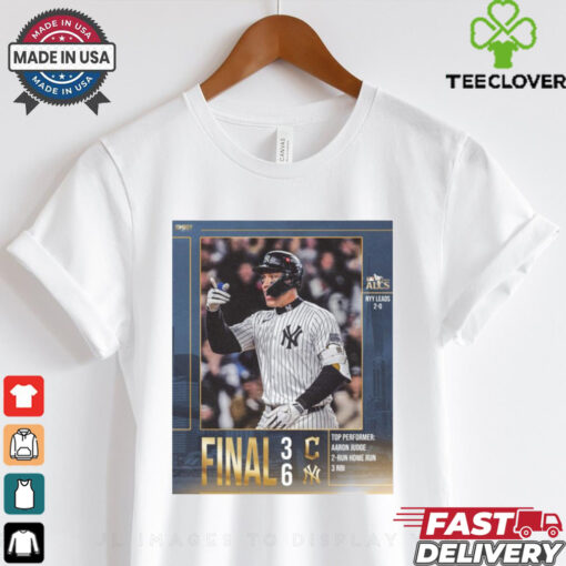 Final Cleveland Guardians 3  6 New York Yankees Top Performer Aaron Judge MLB 2024 ALCS Poster t hoodie, sweater, longsleeve, shirt v-neck, t-shirt