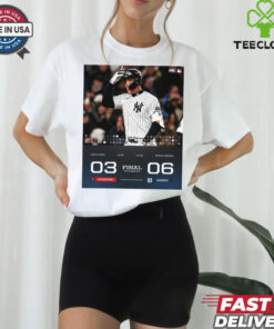 Final NYY Leads 2 0 Cleveland Guardians 03 – 06 New York Yankees ALCS World Series 2024 Poster t shirt