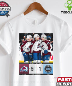 Final Score Colorado Avalanche 5 – 1 Utah Hockey Club NHL 2024 25 Season t shirt