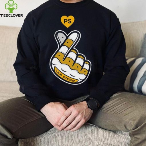 Finger heart PS San Diego Padres 2024 shirt