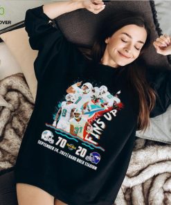 Fins up Miami Dolphins 70 20 Denver Broncos September 24 2023 shirt 3 Fins up Miami Dolphins 70 20 Denver Broncos September 24 2023 shirt
