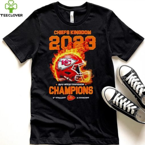 Fire Chiefs Kingdom 2023 AFC West Division Champions 8th straight and counting hoodie, sweater, longsleeve, shirt v-neck, t-shirt