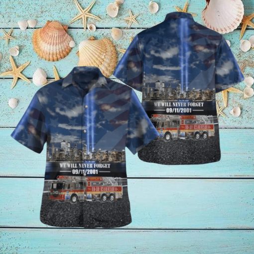 Fire Department City of New York Ladder 343 – Citywide, September 11 Never Forget Hawaiian Shirt For Summer