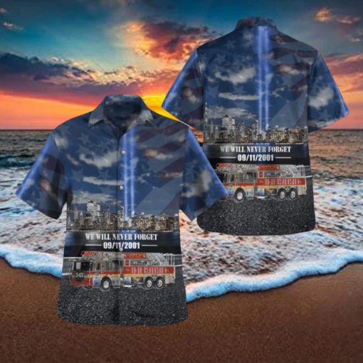 Fire Department City of New York Ladder 343 – Citywide, September 11 Never Forget Hawaiian Shirt For Summer