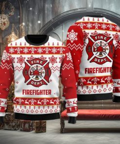 Fire Department Ugly Christmas Sweater Xmas Gift Men And Women Christmas Sweater