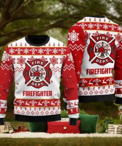 Fire Department Ugly Christmas Sweater Xmas Gift Men And Women Christmas Sweater