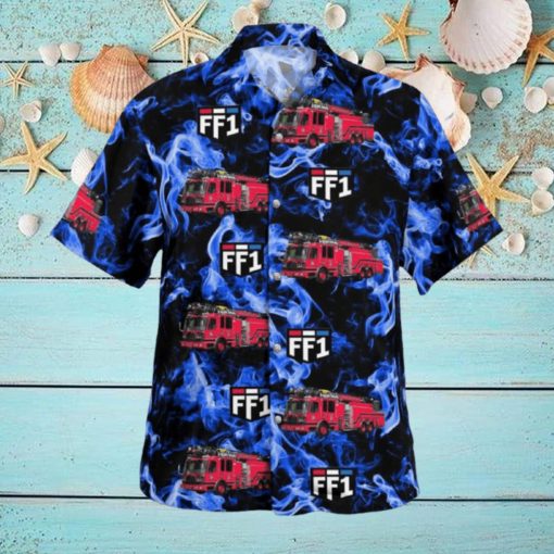 Fire Dept Hawaiian Shirt Surf Gift Beach