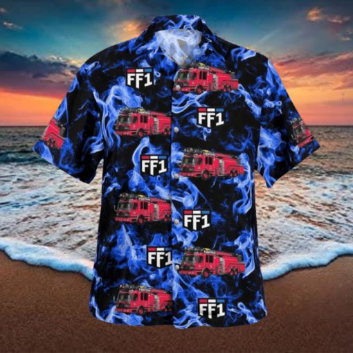 Fire Dept Hawaiian Shirt Surf Gift Beach