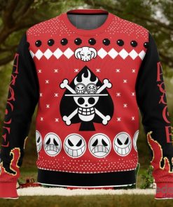Fire Fist Ace Portgas D. Ace One Piece 3D Ugly Christmas Sweater Christmas Gift Ideas Party Gift