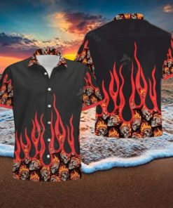 Fire Skull 3D Hawaiian Shirt