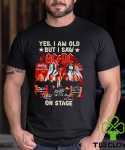 Fire Yes I am old but I saw ACDC on stage signatures shirt