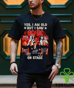 Fire Yes I am old but I saw ACDC on stage signatures shirt