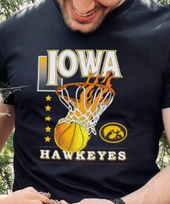 Fire stars Iowa Hawkeyes basketball logo 2024 hoodie, sweater, longsleeve, shirt v-neck, t-shirt