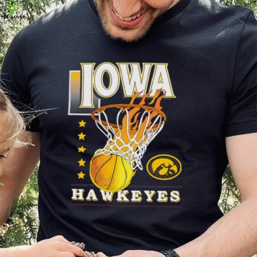 Fire stars Iowa Hawkeyes basketball logo 2024 hoodie, sweater, longsleeve, shirt v-neck, t-shirt