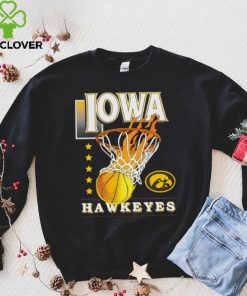 Fire stars Iowa Hawkeyes basketball logo 2024 hoodie, sweater, longsleeve, shirt v-neck, t-shirt