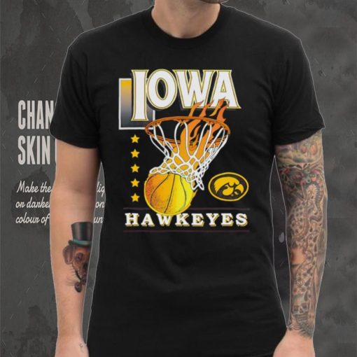 Fire stars Iowa Hawkeyes basketball logo 2024 hoodie, sweater, longsleeve, shirt v-neck, t-shirt