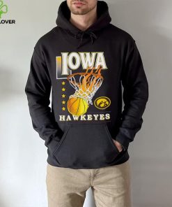 Fire stars Iowa Hawkeyes basketball logo 2024 hoodie, sweater, longsleeve, shirt v-neck, t-shirt