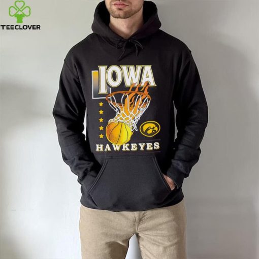 Fire stars Iowa Hawkeyes basketball logo 2024 hoodie, sweater, longsleeve, shirt v-neck, t-shirt