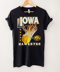 Fire stars Iowa Hawkeyes basketball logo 2024 hoodie, sweater, longsleeve, shirt v-neck, t-shirt