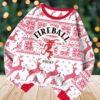 Fireball Merry Christmas Ugly Sweater, Fireball Men Sweater, Whiskey Gift, Best Gift For Christmas