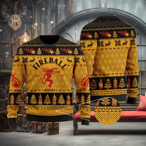 Fireball Cinnamon 3D Printed Ugly Christmas Sweater Perfect Holiday Gift