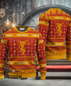 Fireball Festive All Over Ugly Sweater