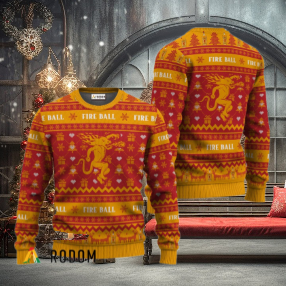 Fireball Festive All Over Ugly Sweater Fireball Festive All Over Ugly Sweater