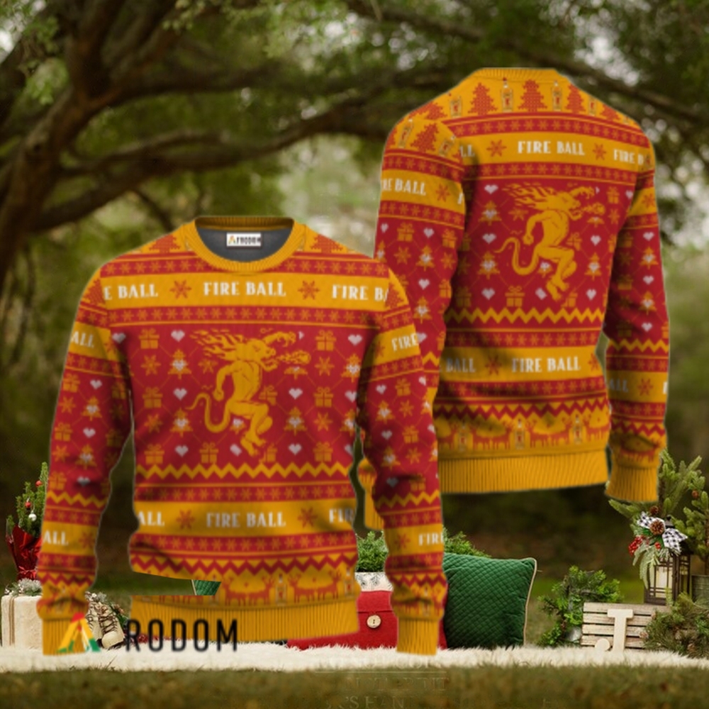 Fireball Festive All Over Ugly Sweater Fireball Festive All Over Ugly Sweater